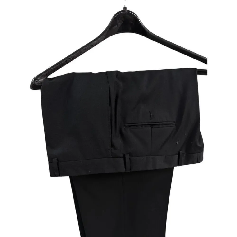 NWOT BURBERRY LONDON 100% Wool Black 3-Button Suit Men’s Size 42L Bond Street
